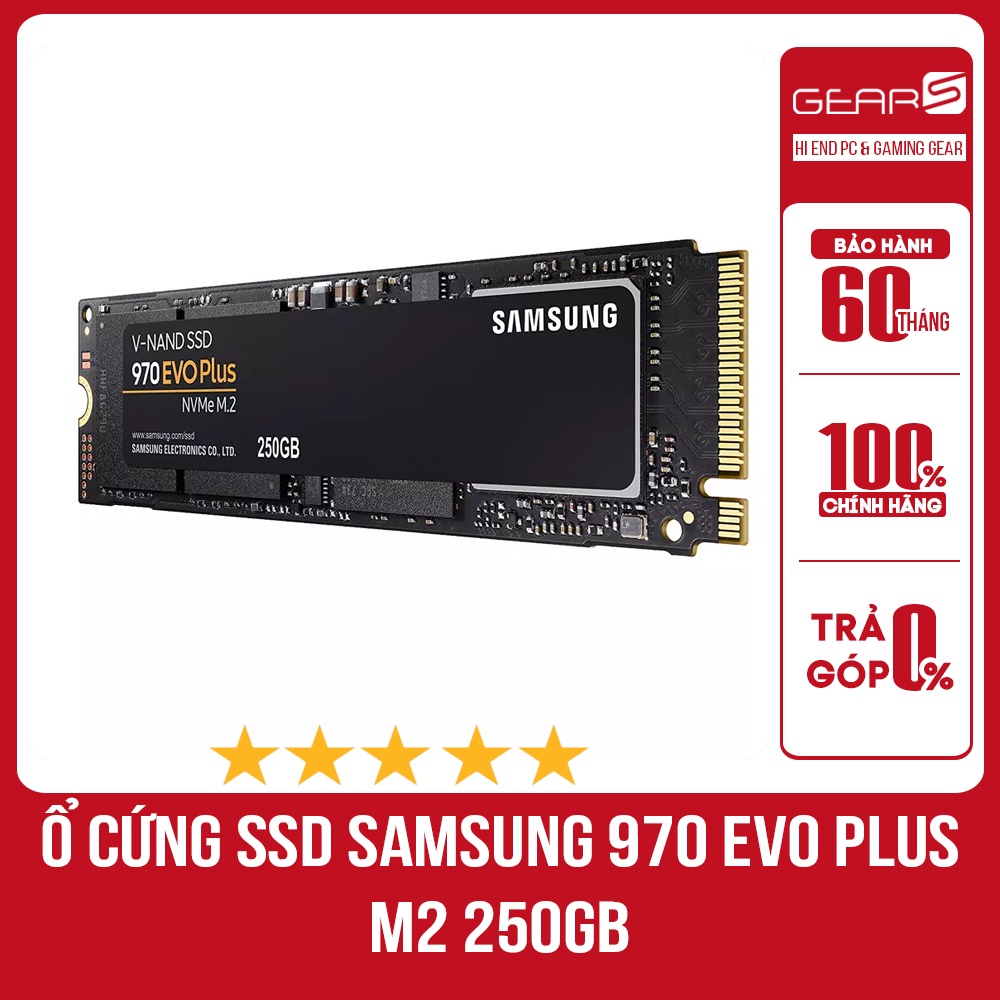 [Mã 255ELSALE giảm 7% đơn 300K] Ổ Cứng SSD Samsung 970 EVO Plus M2 250GB - Chuẩn giao tiếp PCIe Gen 3×4 | WebRaoVat - webraovat.net.vn