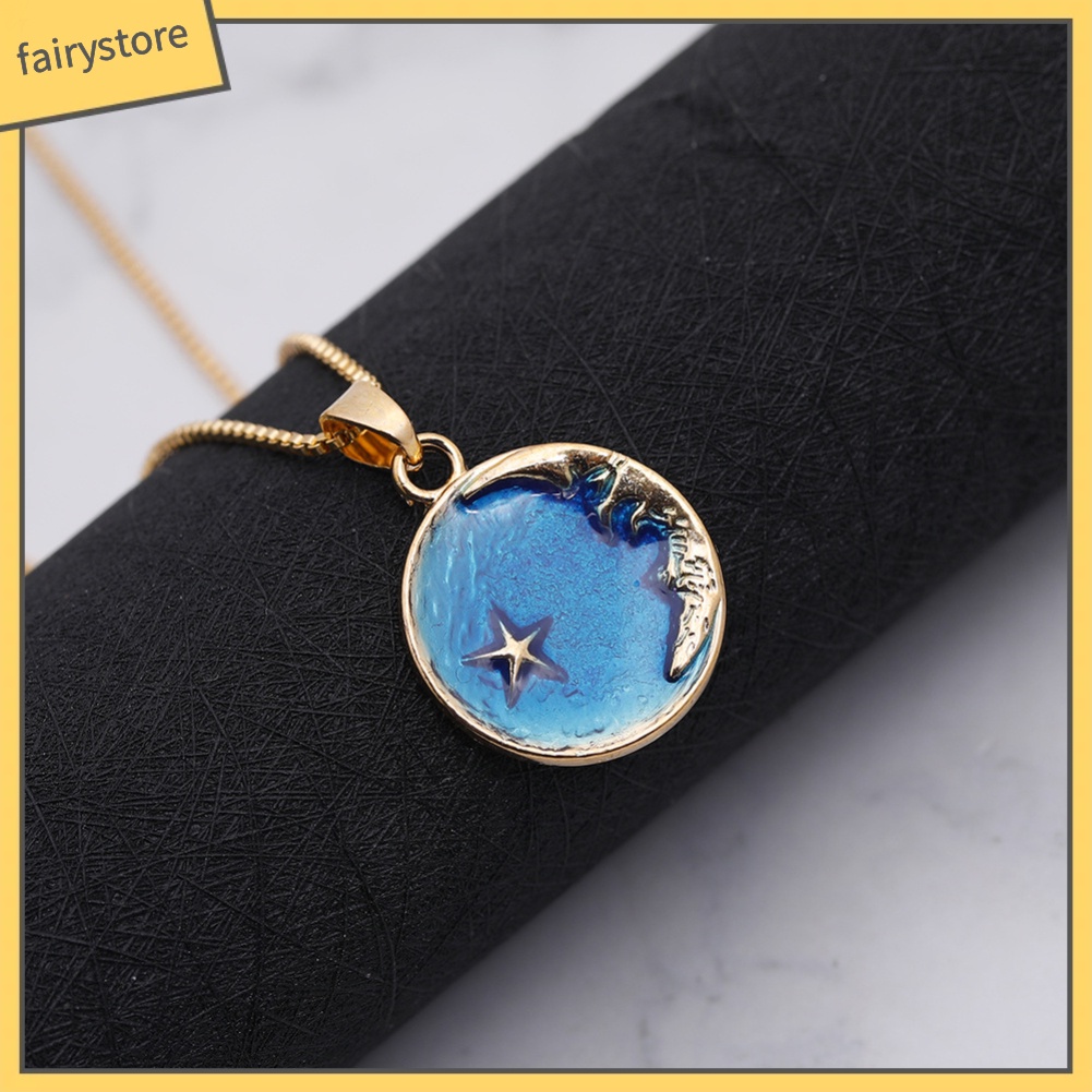 Vòng Cổ Mặt Hình Trăng Sao Xinh Xắn Cho Nữ