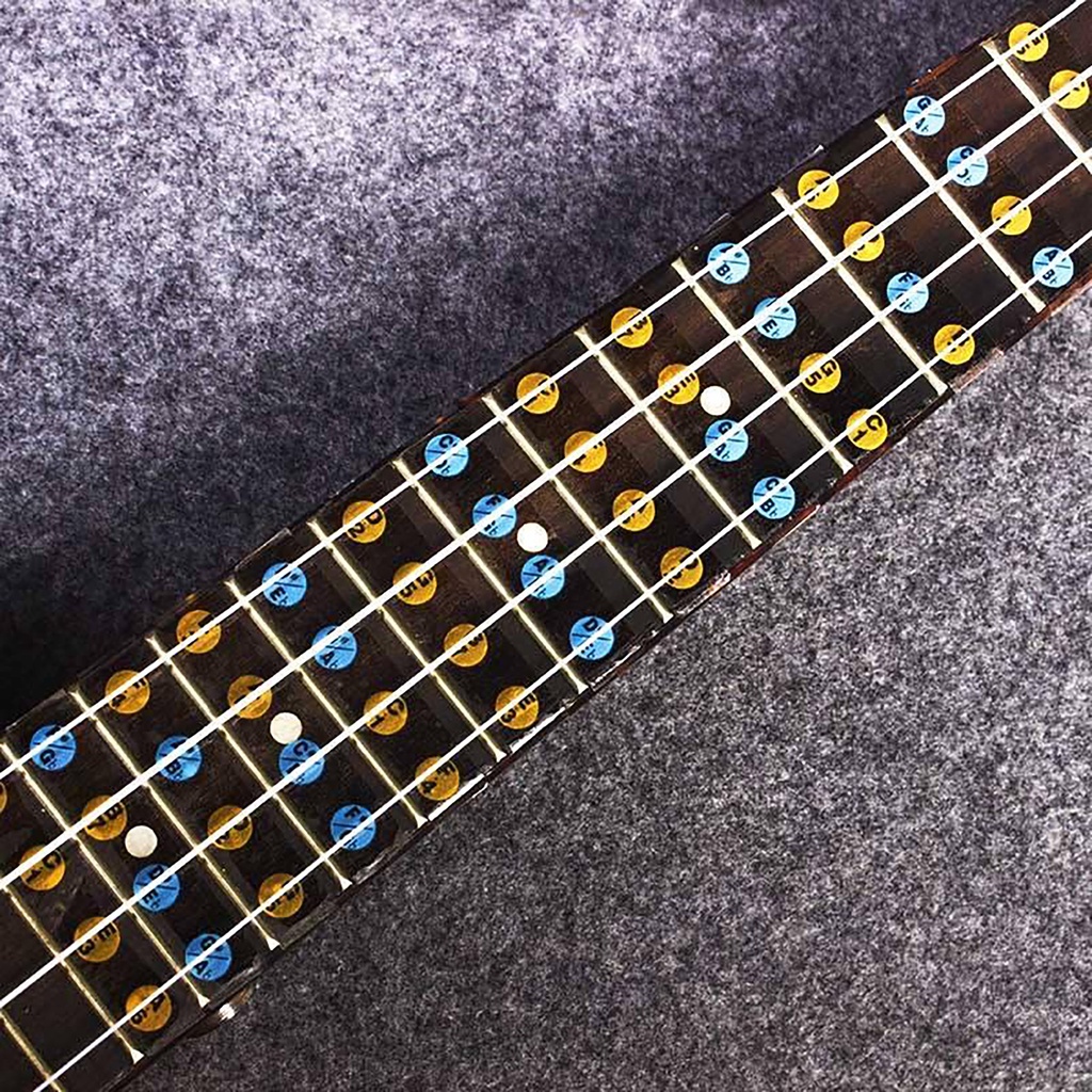 UKULELE | Miếng dán nốt nhạc - đánh dấu tên nốt nhạc trên cần đàn Ukulele | Guitar Note Sticker - Decal