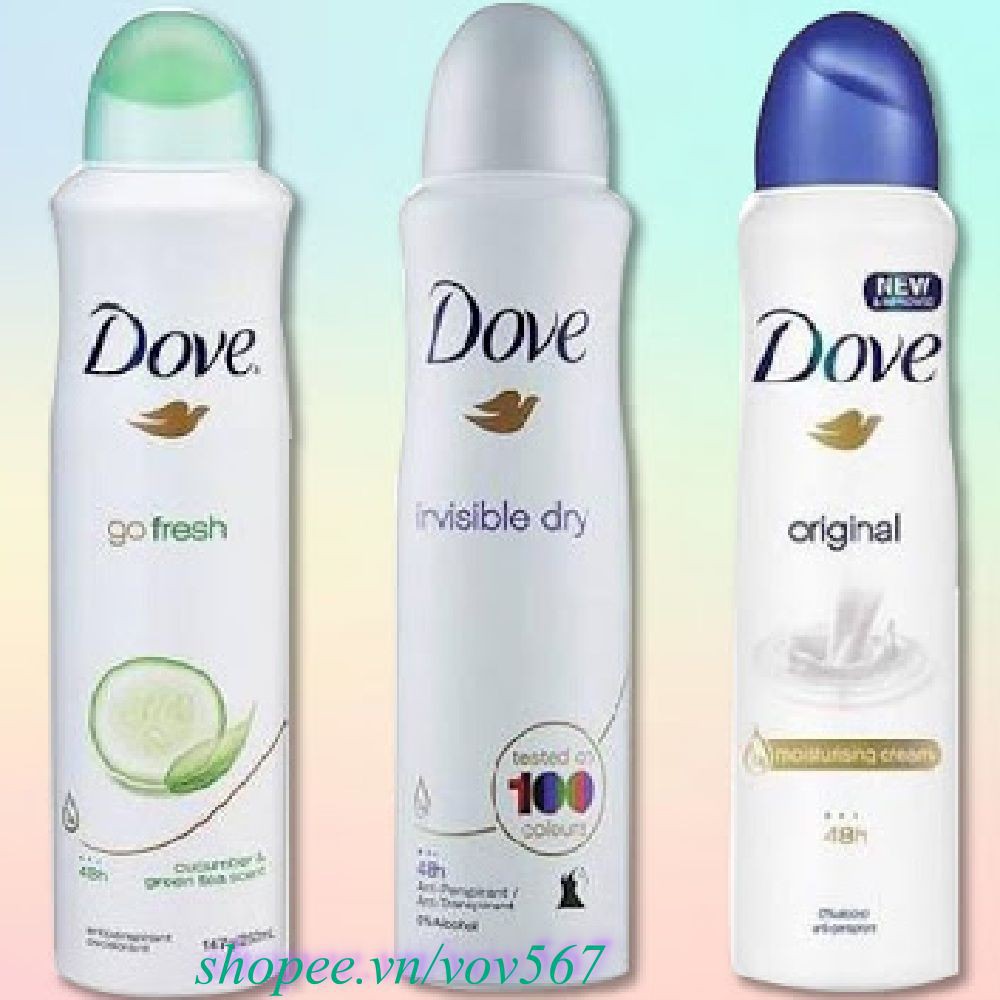 Xịt Khử Mùi Nữ 150Ml Dove Go Fresh Go Fresh Lê, vov567 100% Là Hàng Chính Hãng.