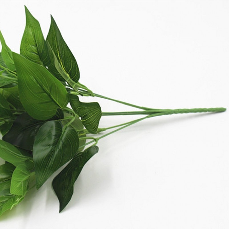 1 Chậu Cây Cảnh 7 Nhánh Nhân Tạo Trang Trí Nhà Cửa