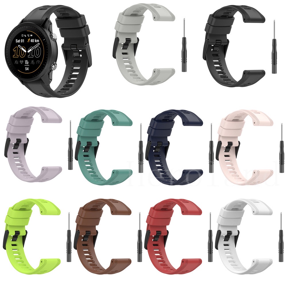 Dây Đeo Silicone 22MM Cho Garmin Forerunner 955 945 935 Fenix 7 6 5