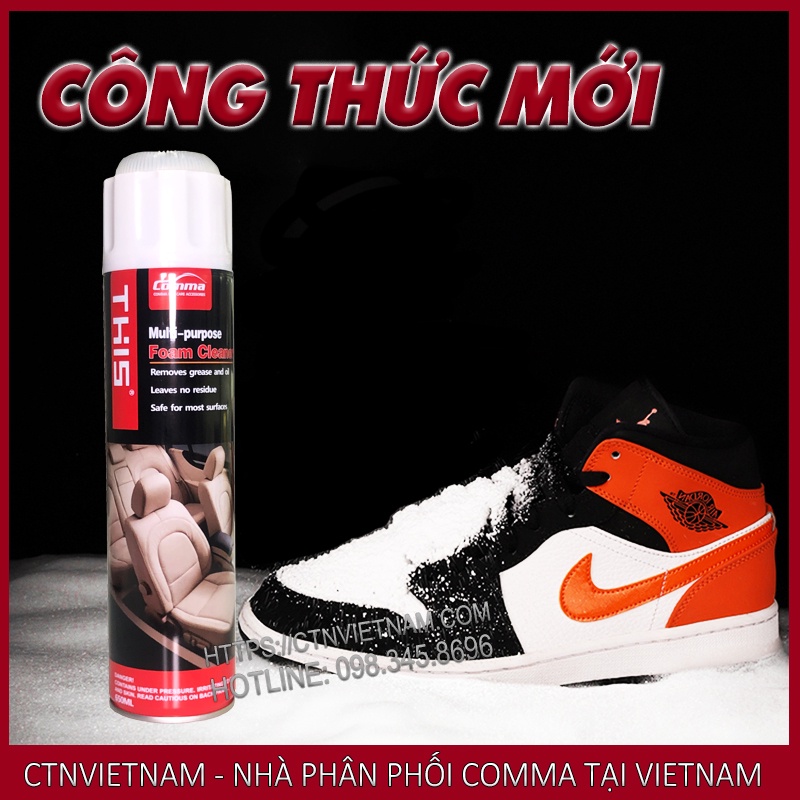 Chai Xịt Vệ Sinh Giày Sneaker, Giày Thể Thao, Giày Da, Da Lộn, Giày Trắng Đa Năng Không Cần Giặt 3M Spot Remover