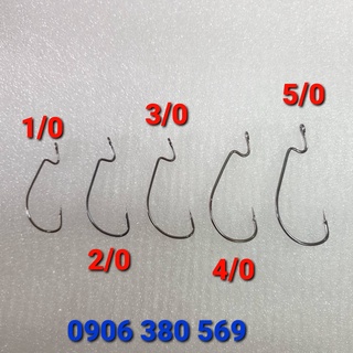 Combo 5 Lưỡi Đơn G Hook / Lưỡi mồi mềm / Lưỡi G-Hook size 1/0 2/0 3/0 4/0 5/0
