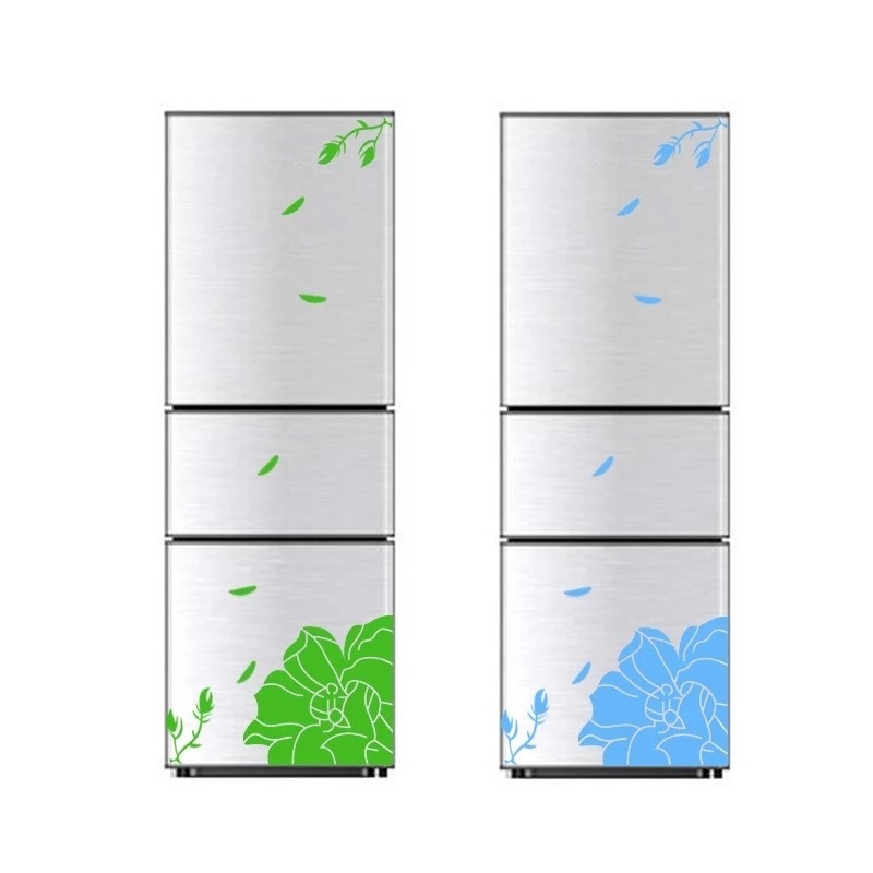 Sticker Nam Châm Dán Tủ Lạnh Chống Thấm Nước Họa Tiết Hoa Mộc Lan Trang Trí Nhà Cửa