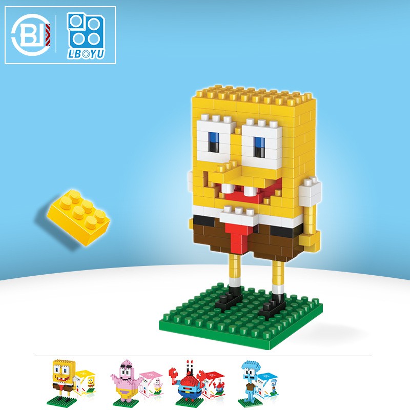 Bộ mô hình lego tự lắp ráp Toy story, bọt biển tự lắp ráp