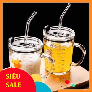 LY CHIA VẠCH THUỶ TINH PHA SỮA CHO BÉ