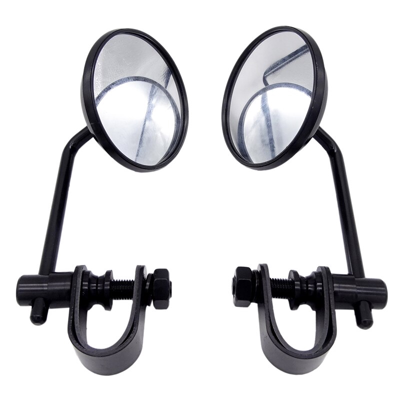 1 Cặp Gương Chiếu Hậu Tròn 8mm Bằng Thép Không Gỉ Thông Dụng Phong Cách Cổ Điển Cho Xe Máy