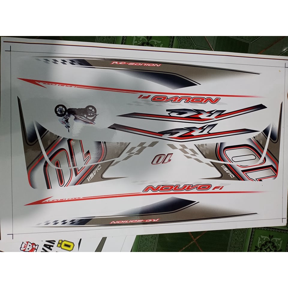 Tem rời nouvo 5 số 10 trắng