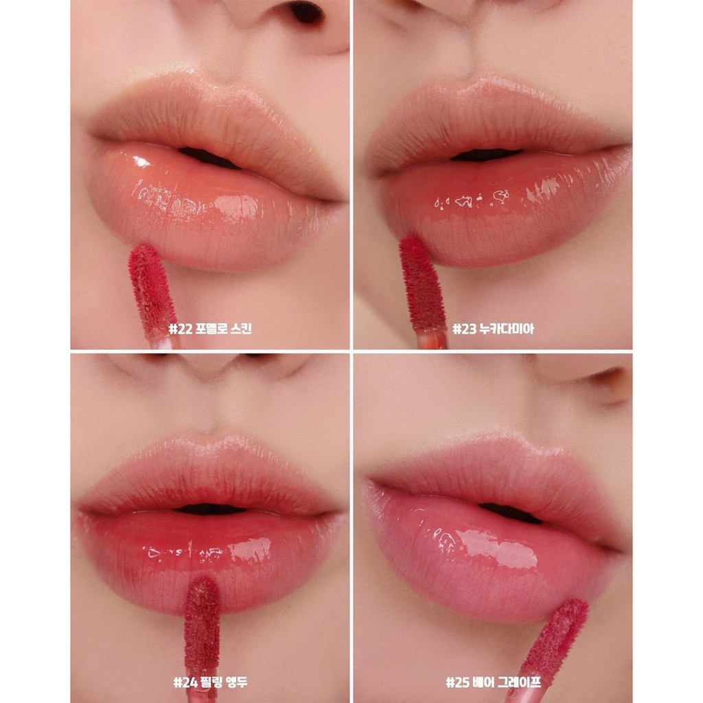 [Mẫu Mới] Son Kem Bóng Romand Màu Cam Nude Juicy Lasting Tint 22 Pomelo Skin