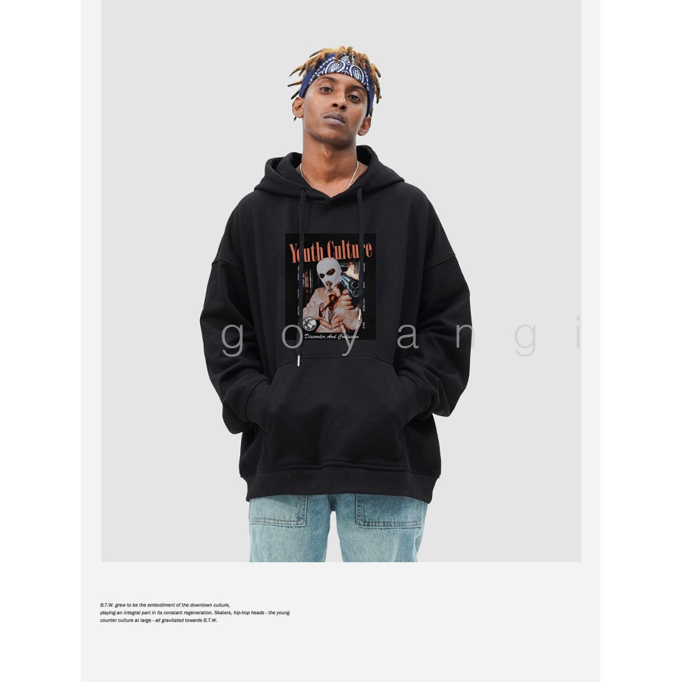 Áo hoodie goyangi Gang Bitxch unisex phong cách hàn quốc