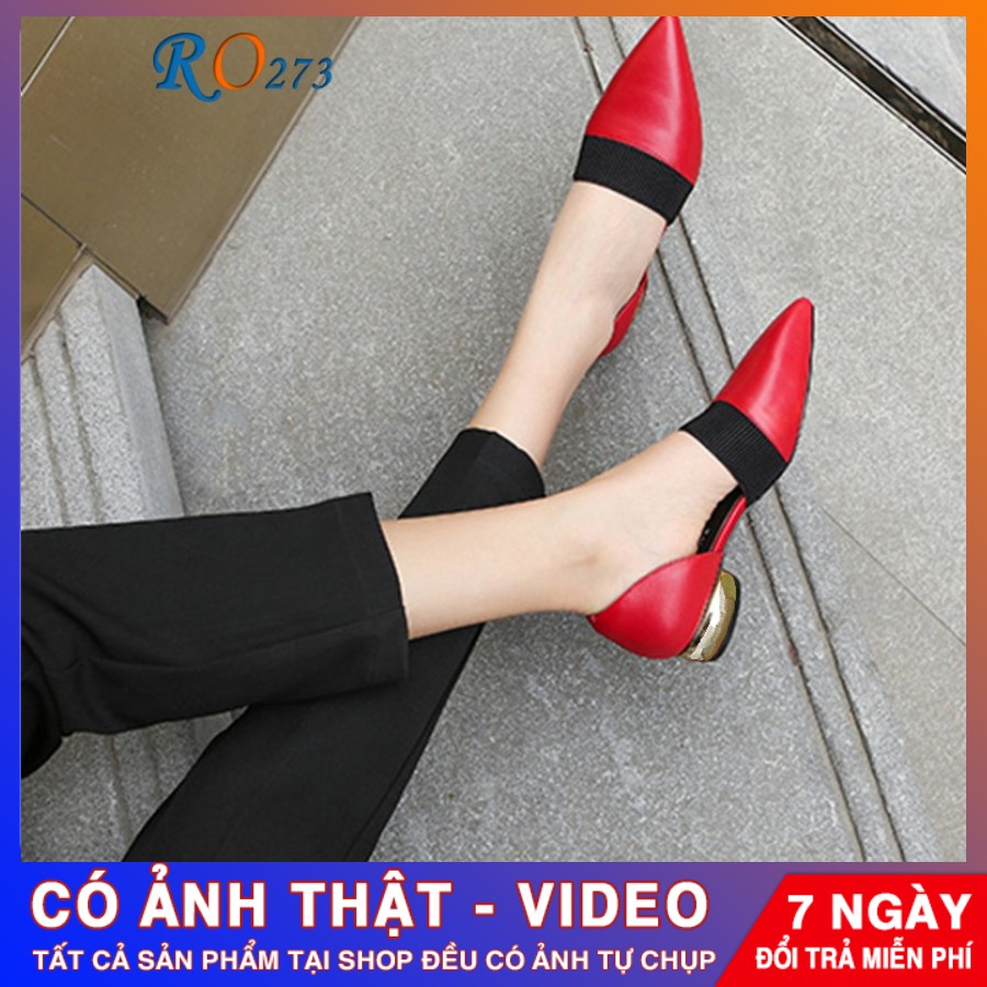 [ẢNH THẬT - FREE SHIP] Giày nữ búp bê cao cấp ROSATA RO273 - HÀNG VIỆT NAM - BKSTORE