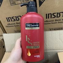 Dầu gội đầu TRESEMME Keratin Smooth màu đỏ-Thái Lan 450ML 5 TRONG 1 SUÔN MƯỢT VÀO NẾP