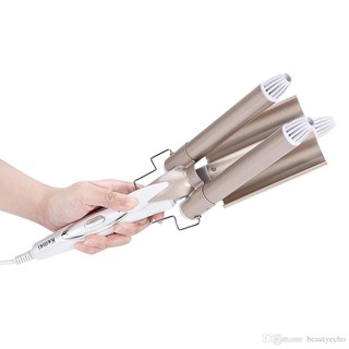 Máy Uốn Tóc 3 Trục Kemei 1010
