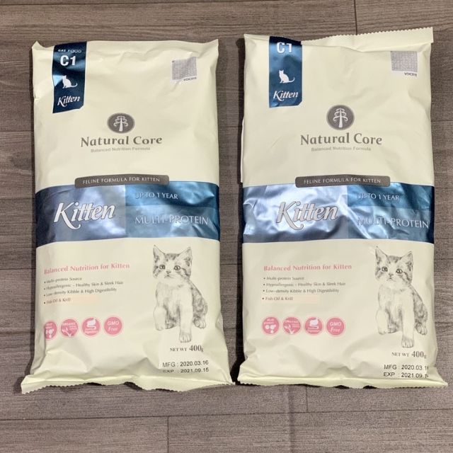 Natural Core Bene C1 Kitten 400G - Hạt Organic Mèo Con