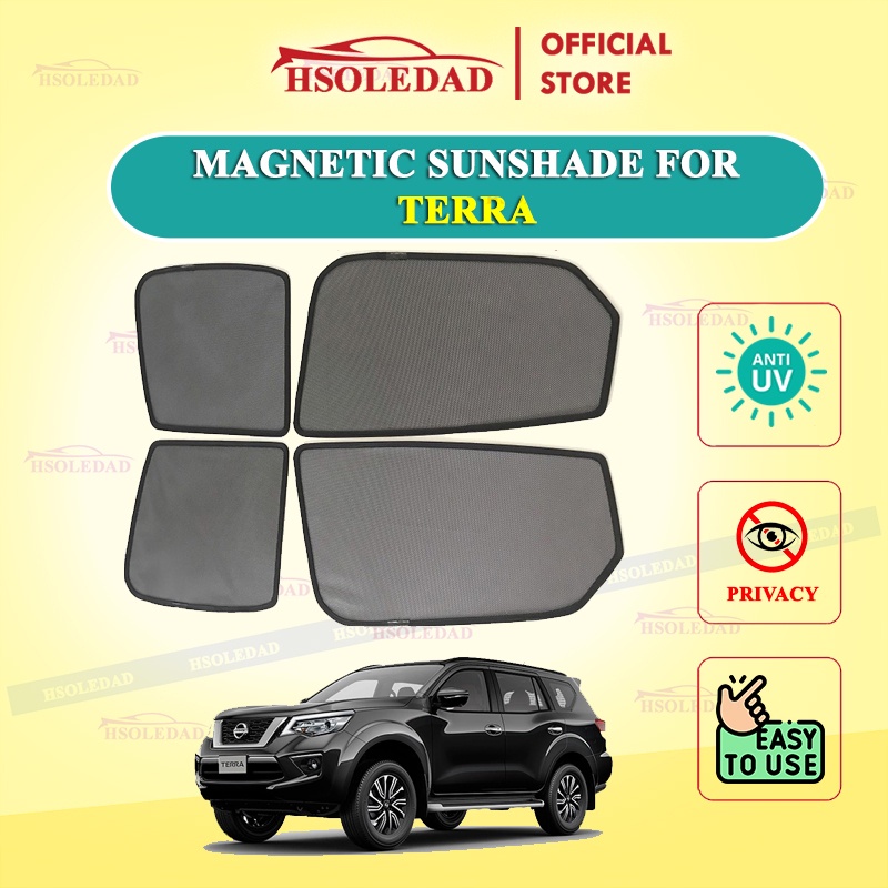 Rèm che nắng nam châm cho xe Nissan Terra, bộ 4 tấm cho 4 cửa, hàng loại 1 cao cấp nhất, vừa khít kính