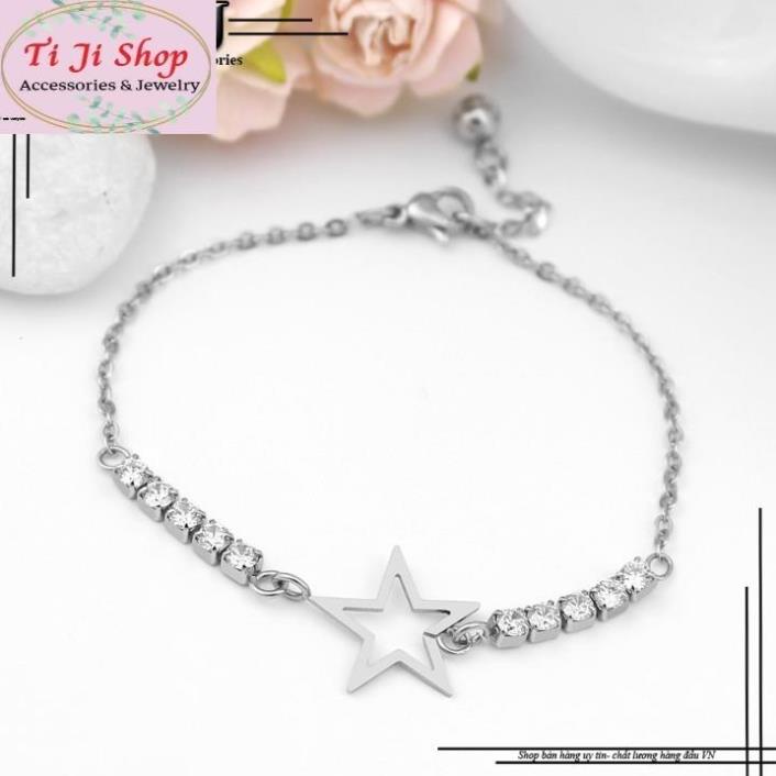 LẮC TAY NỮ NGÔI SAO INOX CÁCH ĐIỆU LT387