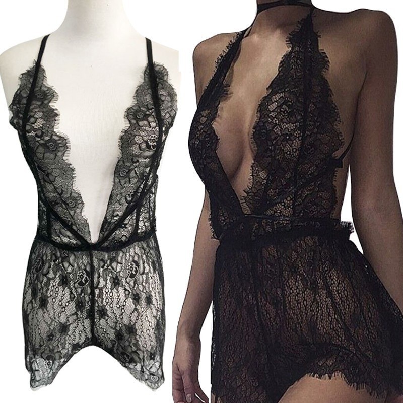Bộ bodysuit ngủ ren lưới quyến rủ | BigBuy360 - bigbuy360.vn