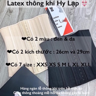 Áo latex 25 xương thông hơi