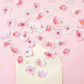 Hộp 45 sticker hoa anh đào Sakura 🌸