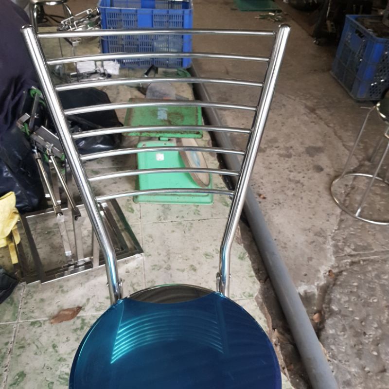 Ghế xếp inox có lưng dựa , cao lên mặt 30cm/50cm . Hàng chất lượng dày 1mm toàn bộ