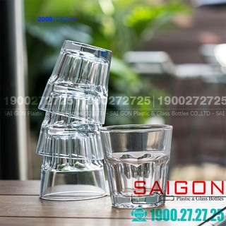 Ly Thủy Tinh Central Lùn 250ml | Nhập Khẩu INDO , Thủy Tinh Cao Cấp