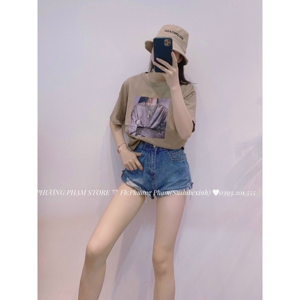 áo phông hình đính đá hàng chuẩn wendi QC | BigBuy360 - bigbuy360.vn