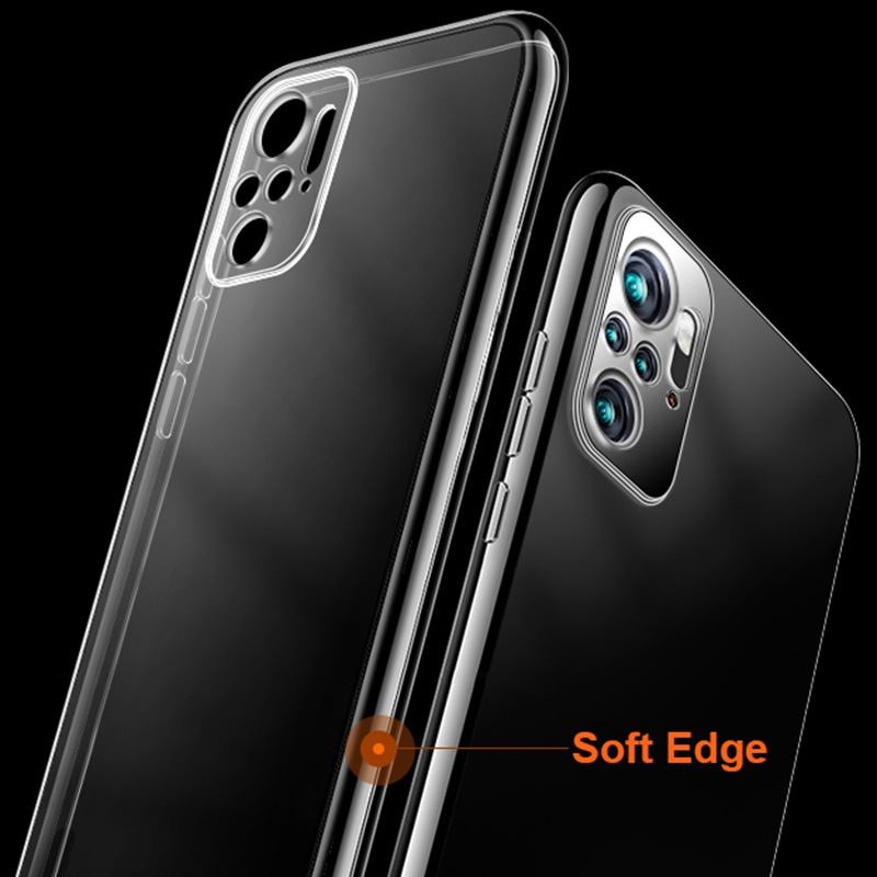 Ốp điện thoại silicone trong suốt siêu mỏng cho Xiaomi Redmi Note 10 Pro Max Note 10s K40 Pro 9t