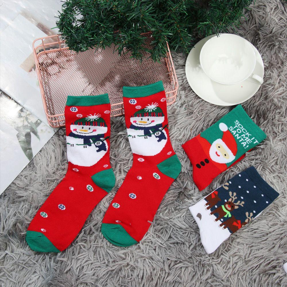 Vớ Cotton Trang Trí Giáng Sinh Năm Mới Cho Nữ