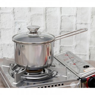 Quánh inox Fivestar vung kính 14cm - 16cm