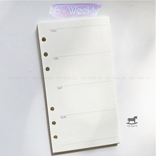 GIẤY REFILL A6 - Tiệm Ngựa Gỗ