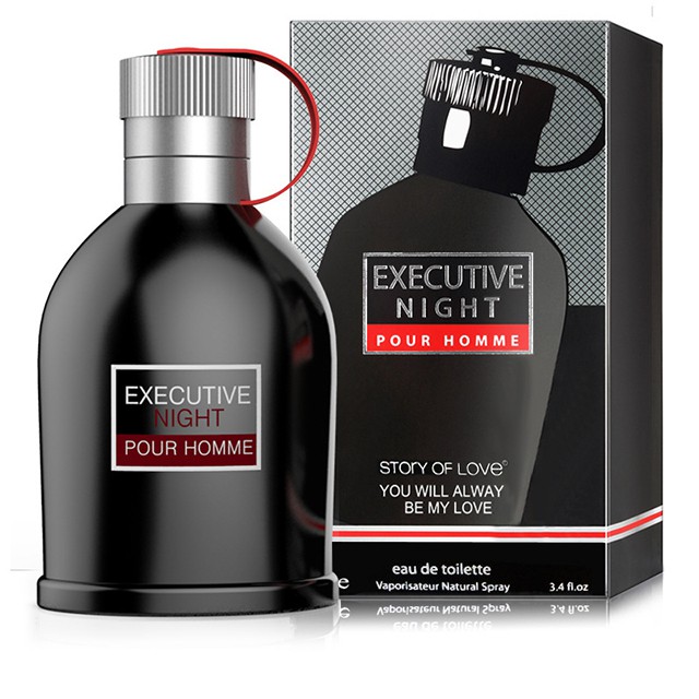 [ Chai 100ml mẫu mới] Nước hoa nam cao cấp Executive Night Pour Homme phiên bản quốc tế