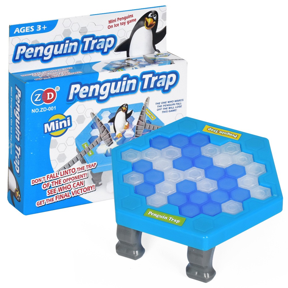 Mini Penguin Trap Board Game Cứu chim cánh cụt Đừng phá Bẫy chim cánh cụt băng phá bàn băng xé tường Bữa tiệc đồ chơi vui nhộn Trò chơi bảng  UNQE