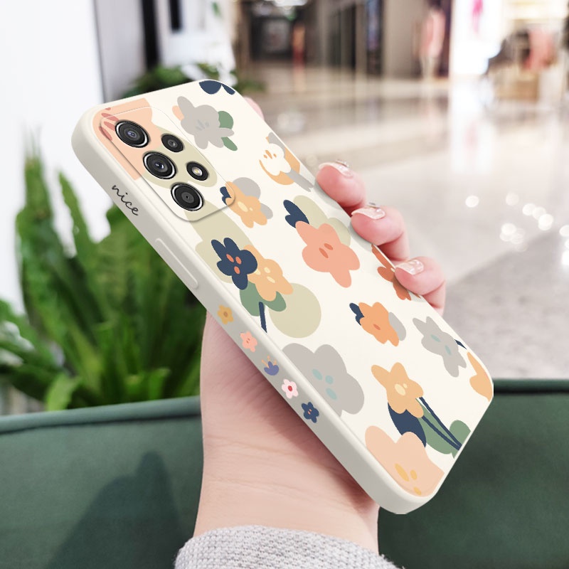 Ốp Điện Thoại Bằng Silicon Họa Tiết Hoa Hướng Dương Cho Samsung Galaxy A73 A53 A33 A23 5G