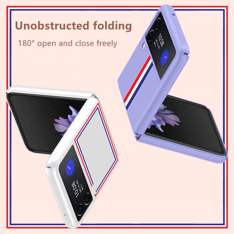 Ốp điện thoại HOCE họa tiết kẻ sọc kiểu cổ điển cho Samsung Z Flip 3 5G Z Flip 4 5G Galaxy Z Flip 3 Z Flip 4