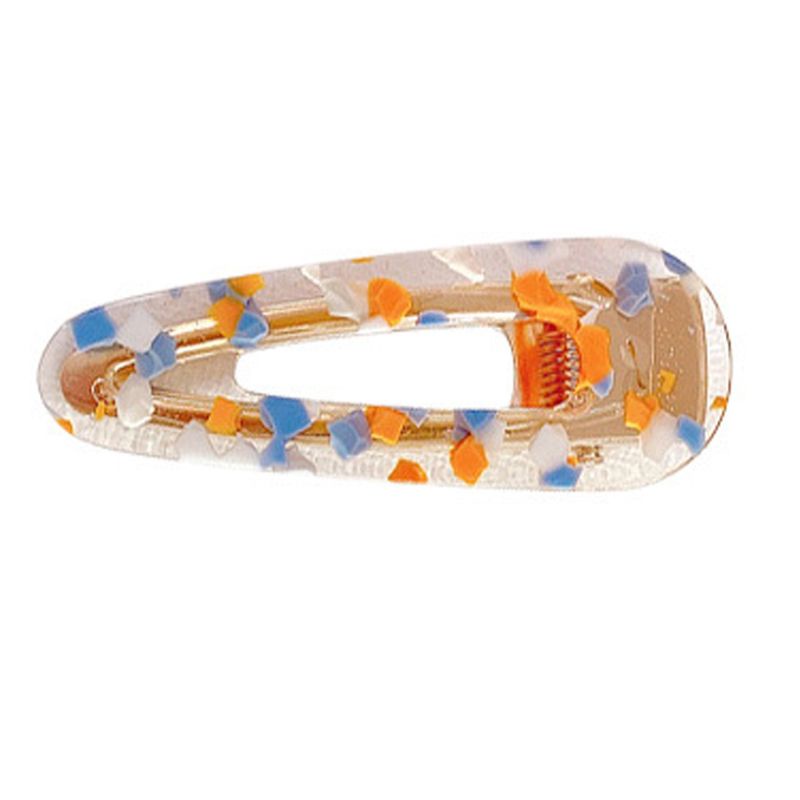 Flgo Kẹp Tóc BB Acetic Acid Hình Chữ Nhật Màu Sáng Ngọt Ngào Trong Suốt Phong Cách Nhật Bản Cho Nữ