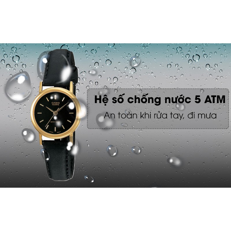 Đồng hồ nam Casio MTP-1095Q-1A Chính Hãng - Dây Da - Chống nước 5 ATM