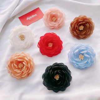 Hoa Cài Áo Handmade Vải Voan Hàn Quốc CV50 - HUTALINA