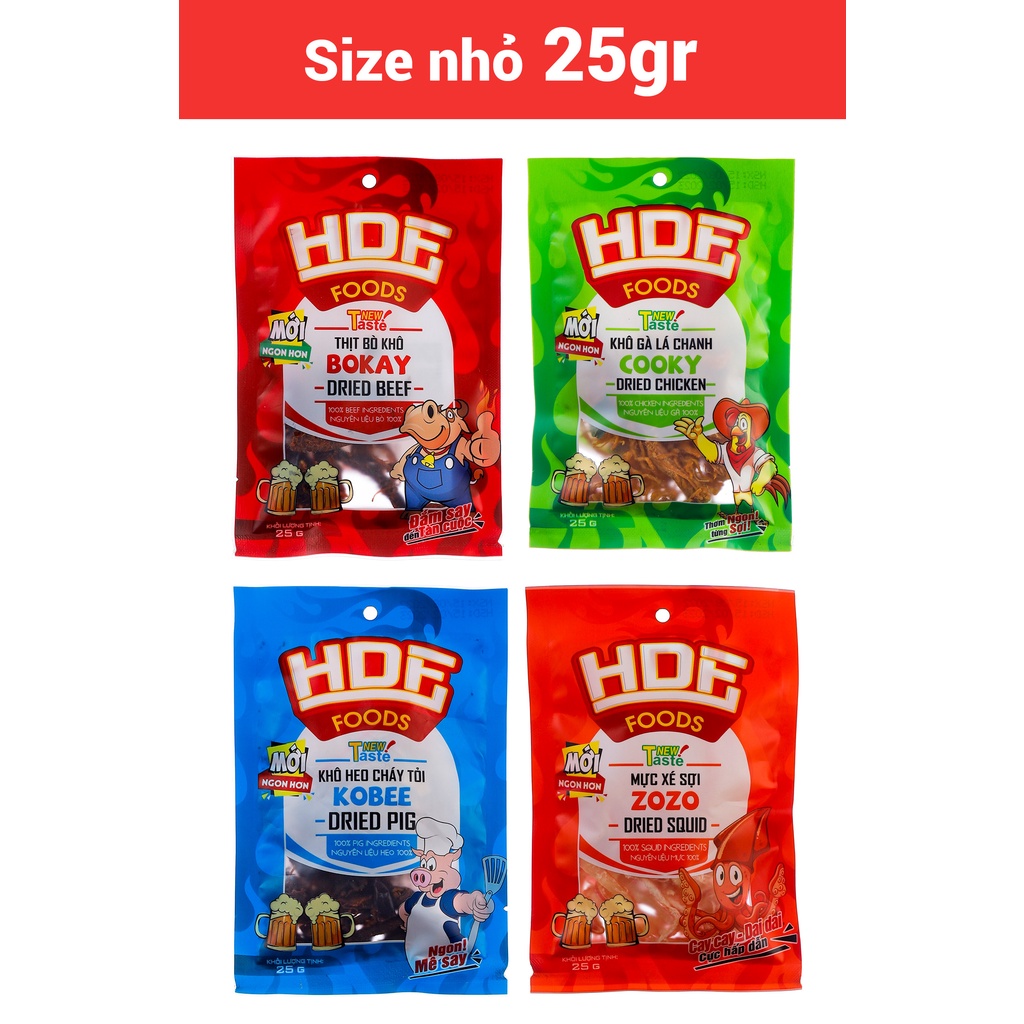 Thịt bò khô BOKAY gói tiện lợi cho chủ quán 25gr
