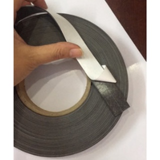 Nam châm dẻo cuộn có băng keo 2 mặt khổ rộng 20mm, 25mm, 30mm, 50mm, dày 1.6mm, dài 1 mét