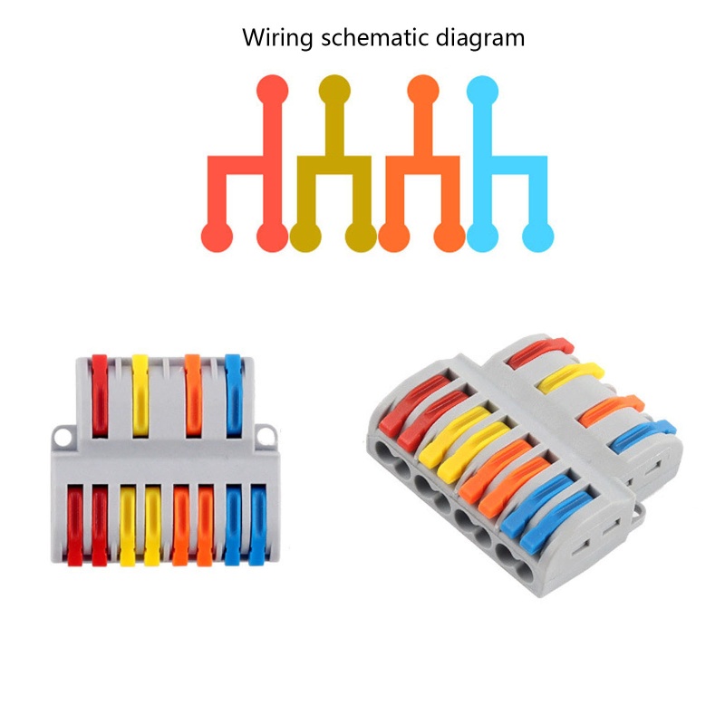 Set 5 Đầu Nối Dây Cáp 4 Trong 8 Connec
