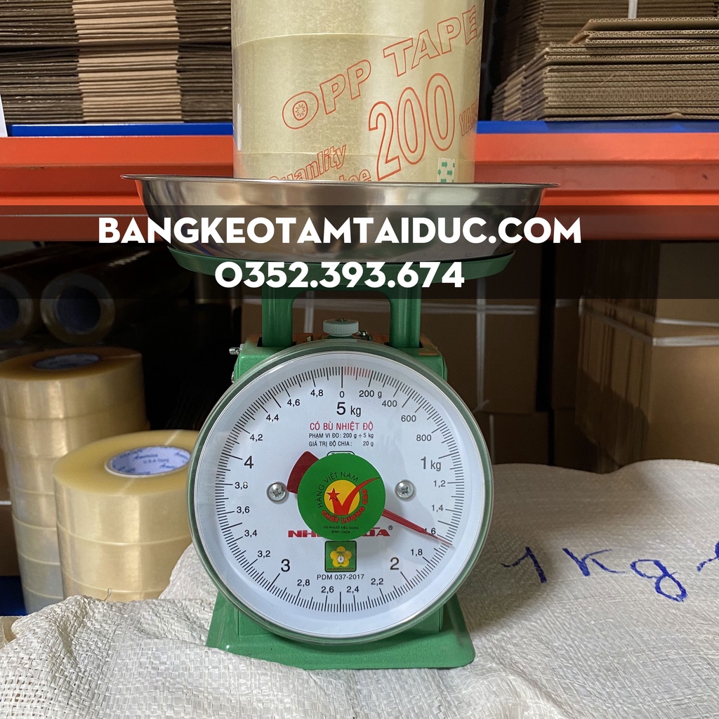 Băng Keo Trong, Đục 200 Yard 1 Cây 6 Cuộn Nặng 1.6Kg Đóng hàng