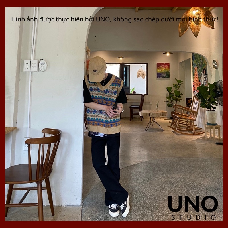 Áo len Ghile hoạ tiết thổ cẩm hình thật by UNO