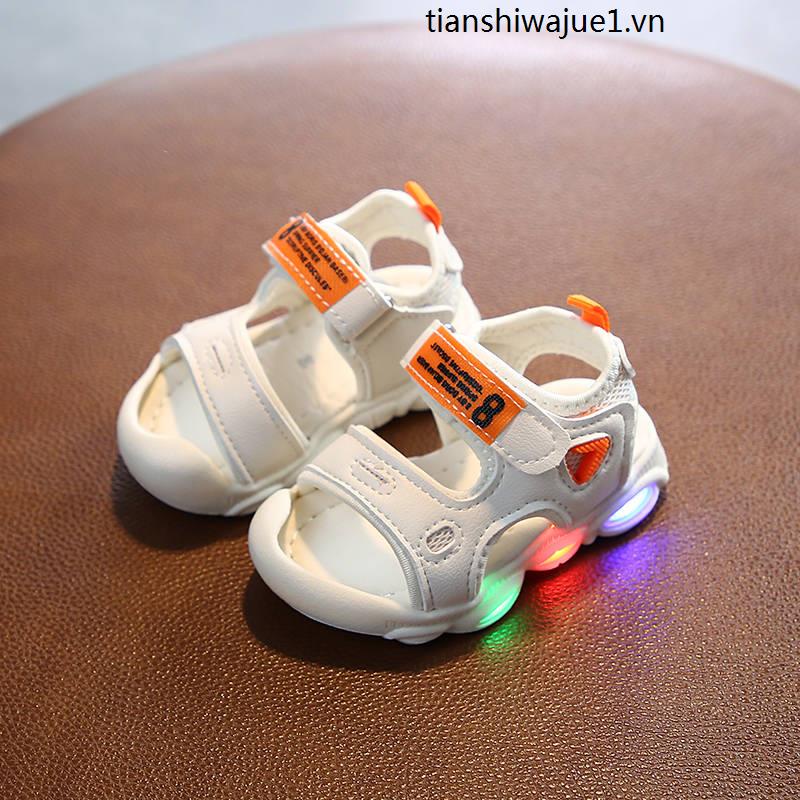 Giày Sandal Có Đèn Nhấp Nháy Thời Trang Mùa Hè Cho Bé 0-1 - 2-3 Tuổi