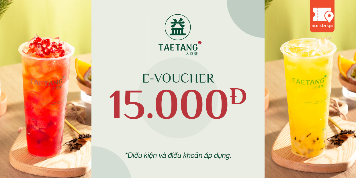 E-Voucher 15.000đ tại TaeTang -Trà Sữa Nướng Yi He Tang Đà Nẵng