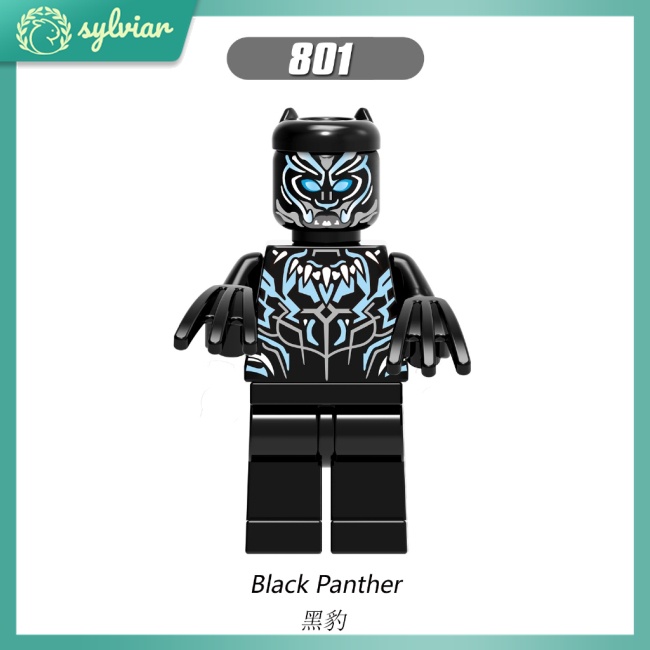 Bộ Đồ Chơi Lắp Ráp Mô Hình Nhân Vật Báo Đen