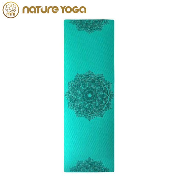 Thảm Yoga Hoa Văn Mandala Nature 6mm 2 lớp Cao Cấp