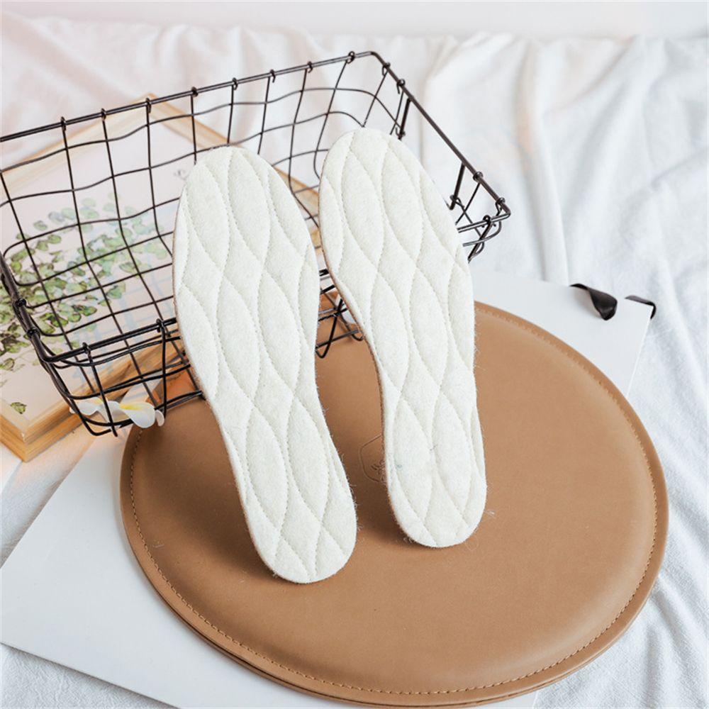 Miếng Lót Giày Boot Bằng Len Cừu Mềm Mại Thoáng Khí Giữ Ấm