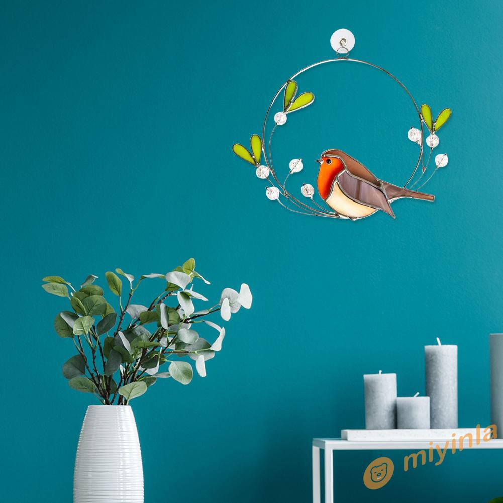 Suncatcher treo trang trí nội thất bằng Acrylic thủy tinh đầy màu sắc kiểu các loài chim đẹp mắt