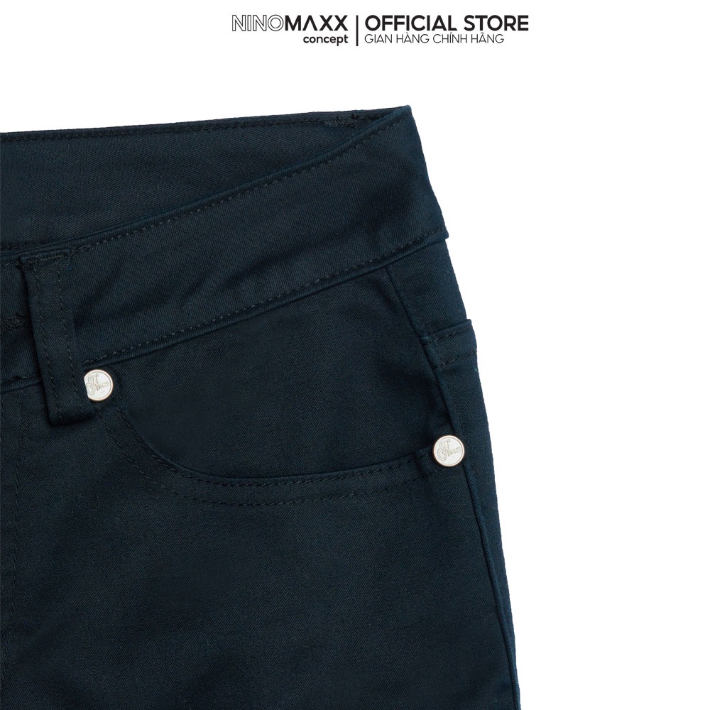 Ninomaxx Quần Khaki Basic Nữ dài chất cotton kiểu dáng trẻ trung 1508088